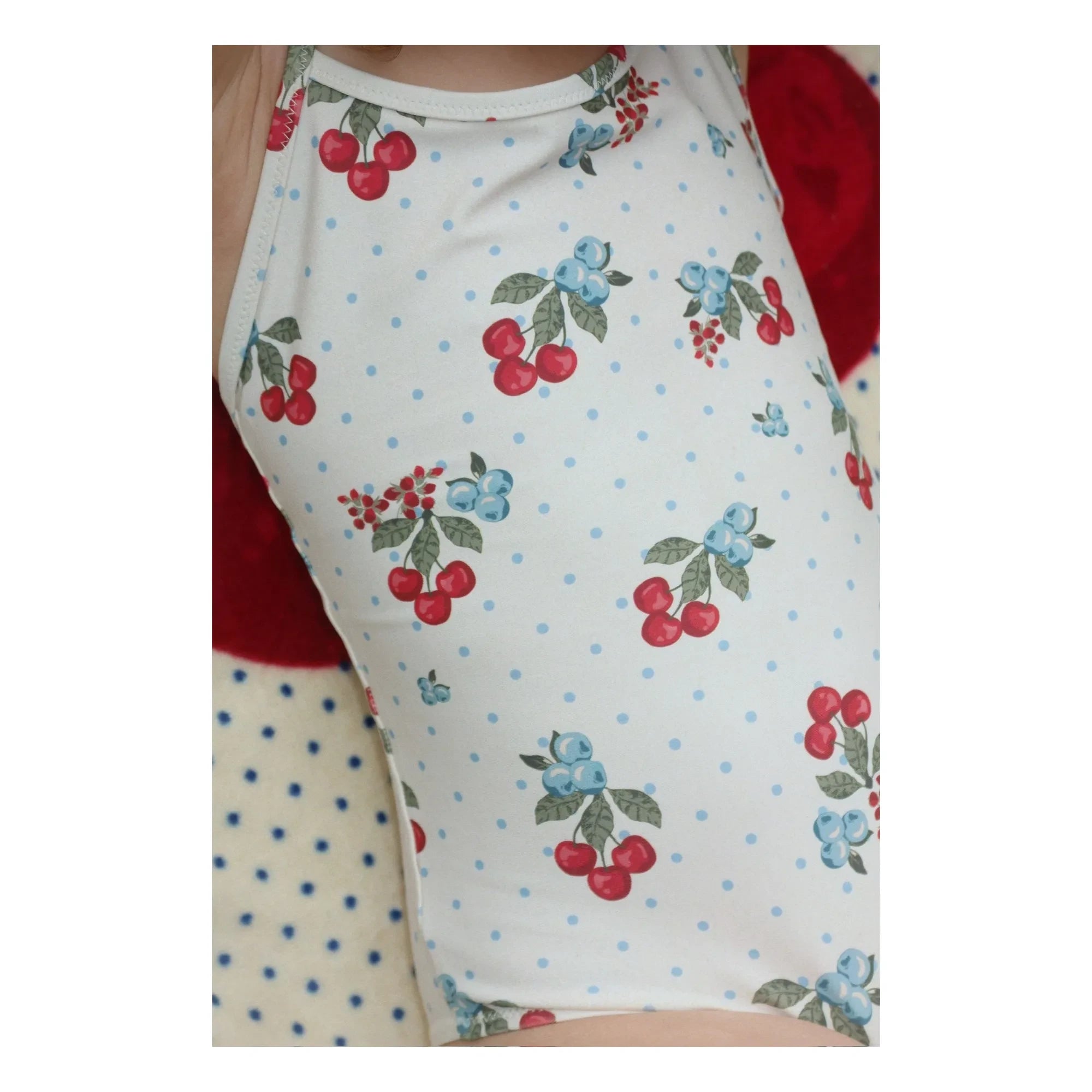 Konges Sløjd - Frago Cherry Recycled Fibre Swimwear | Ecru