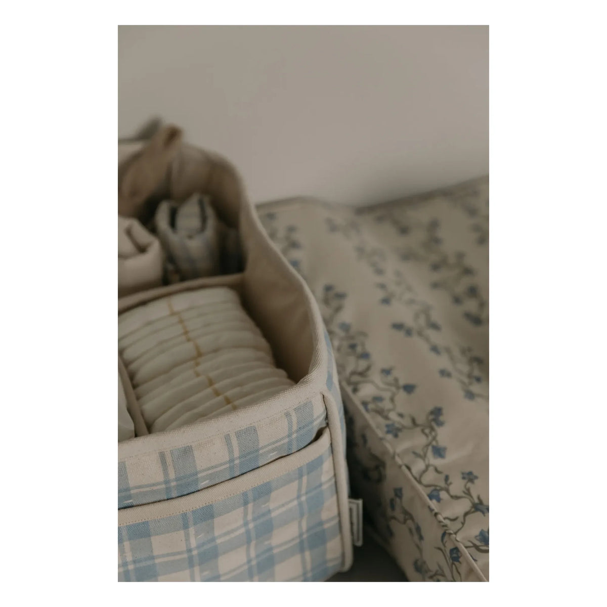 garbo&friends - Plaid Sky baby basket