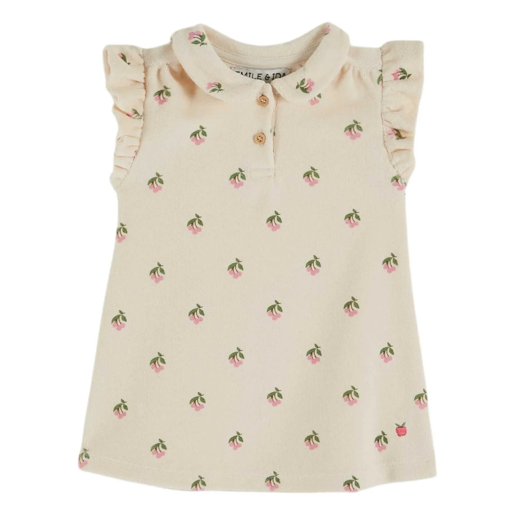 Emile et Ida - Organic Cotton Sponge Dress | Cream