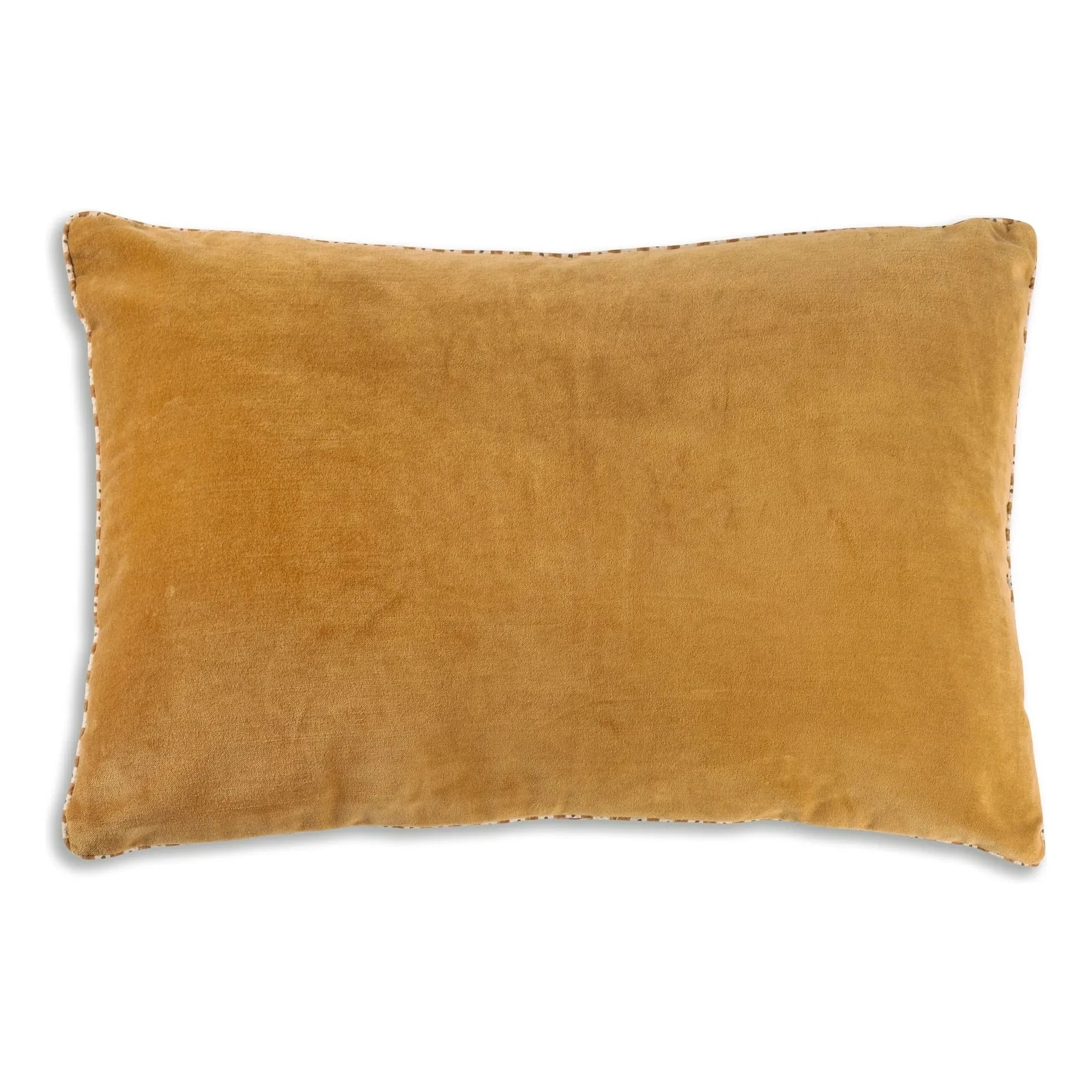Le Monde Sauvage - Yuki Ocher Reversible Velvet Cushion