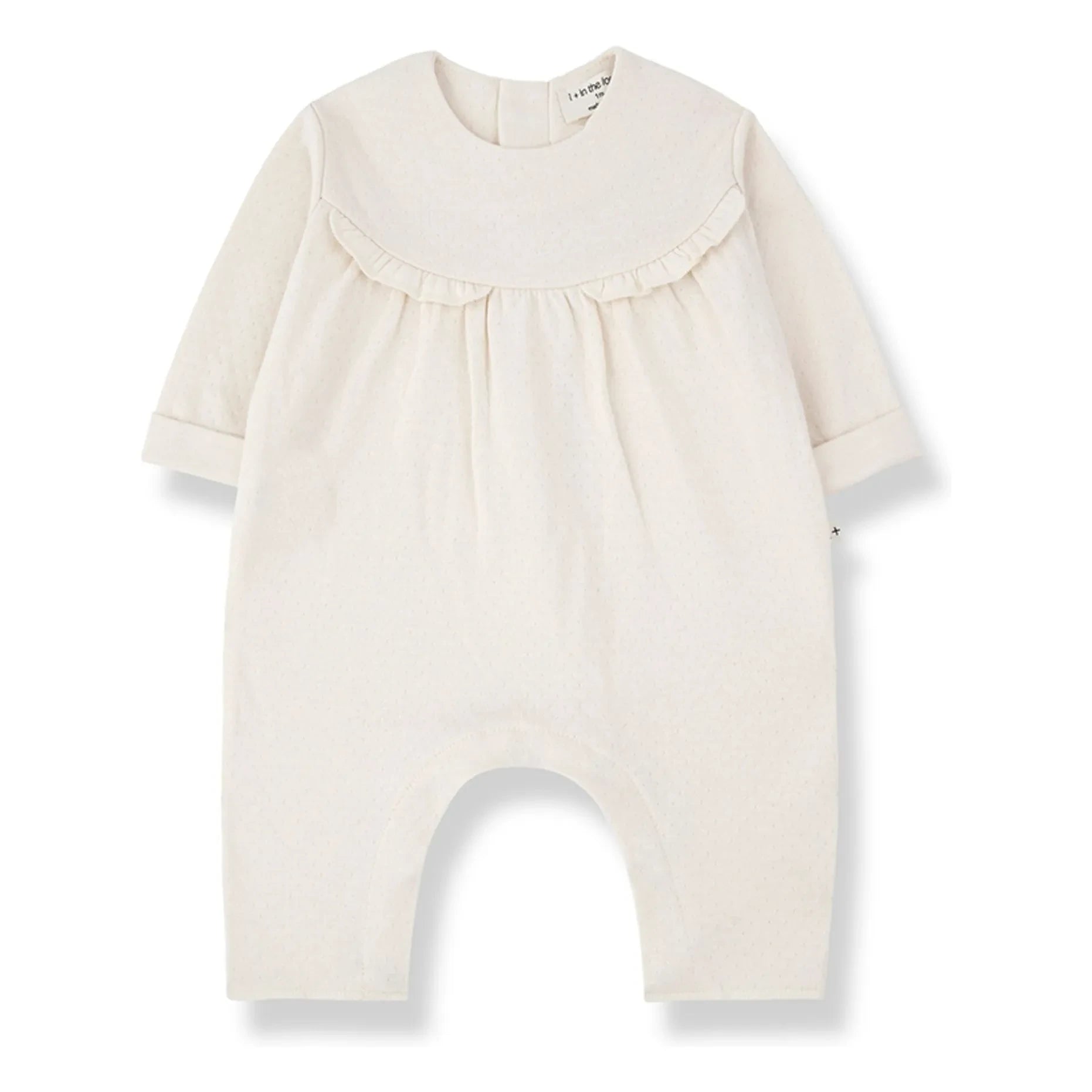 1+ in the family - Pointelle Margot romper | Ivory