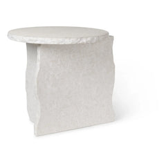 Ferm Living - Mineral Bianco Curia Marble Side Table | White