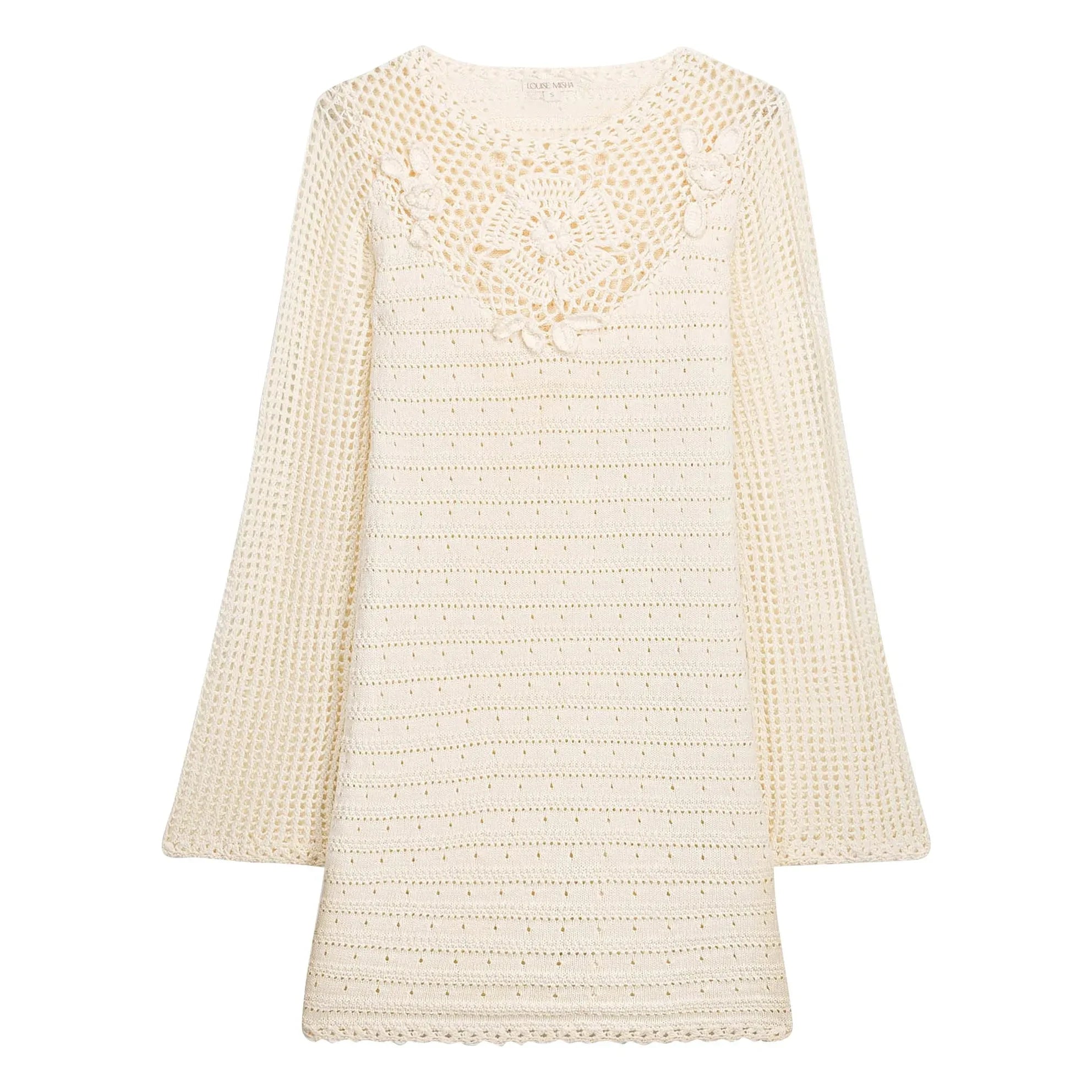 Louise Misha - Eleonora Cotton Dress | Cream