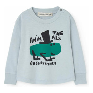 The Animals Observatory - Wapiti The Animals Observatory Organic Cotton T-Shirt | Light Blue