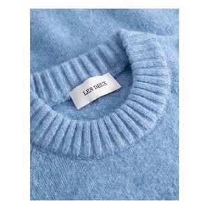 Les Deux - Gilbert Crew Neck Knit Sweater | Blue