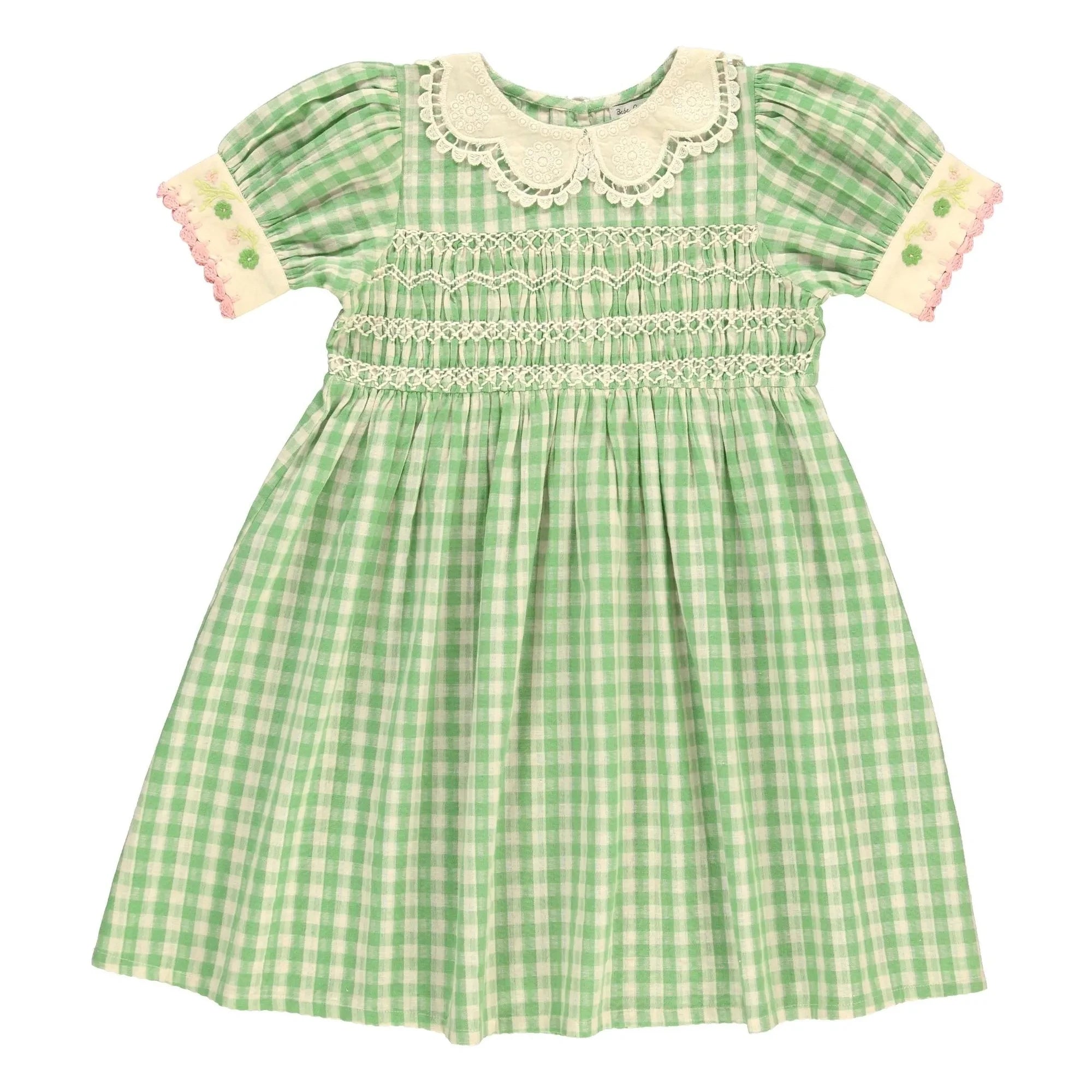 Bebe Organic - Tilia Square Smock Dress | Light Green