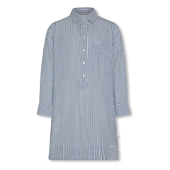 AO76 - Hedy Striped Shirt Dress | Blue