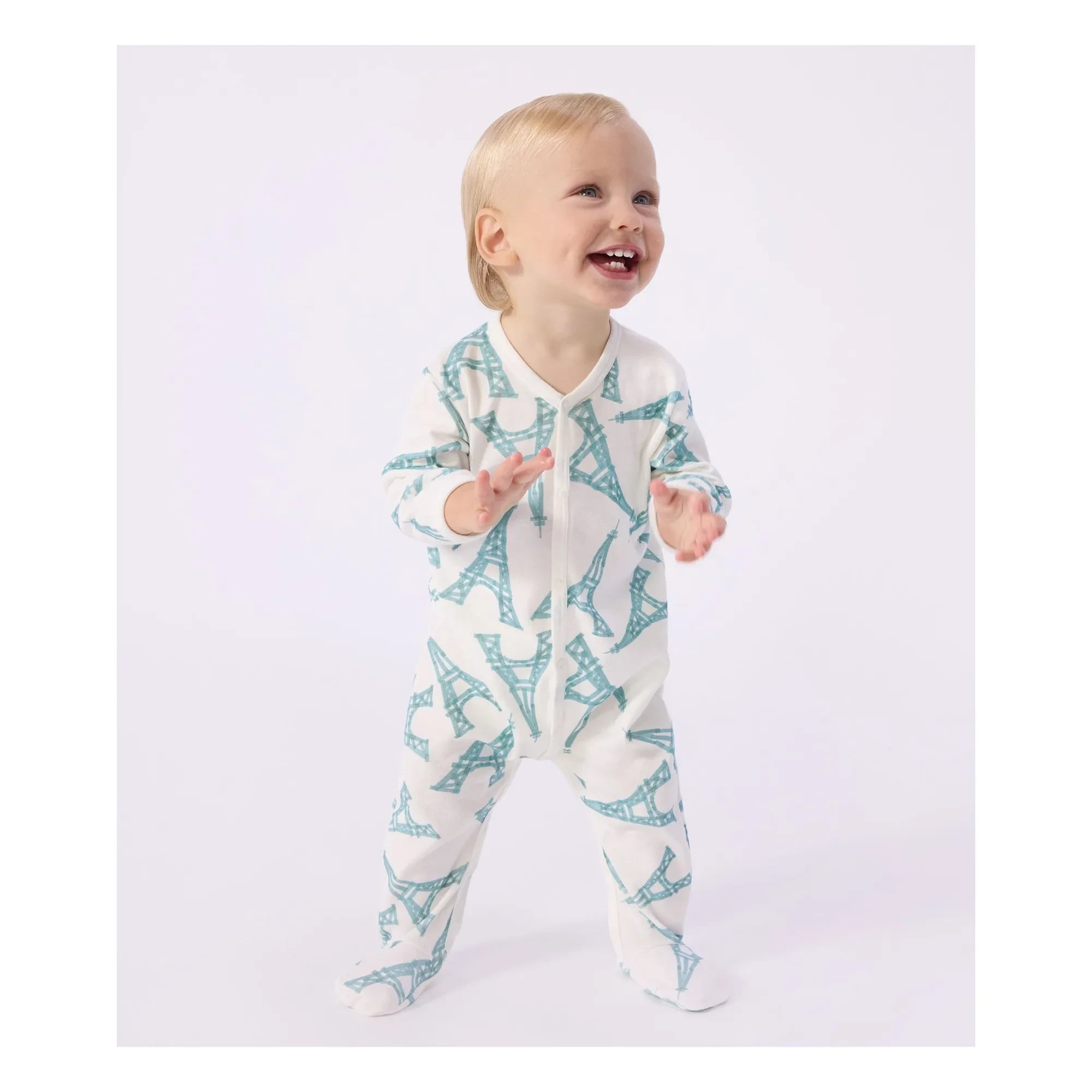 Petit Bateau - Eiffel Tower Sleep & Play Set | White