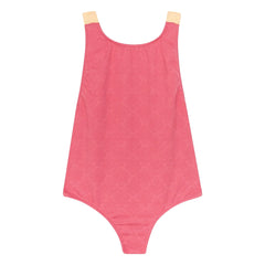 My First Cantê - Mel Leaf Textured Swimsuit | Pink