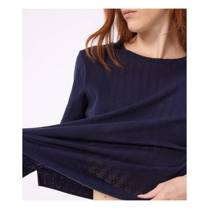 Petit Bateau - Navy blue liquid pajamas