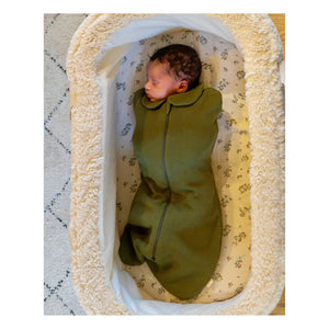 Tante Reine - Organic Cotton Swaddle Sleep Suit | Khaki