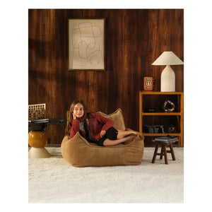 Wigiwama - Teen Ribbed Velvet Club Chair | Brown