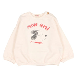Búho - Mon Ami Sweat Organic Cotton Fleece | Lychee Pink