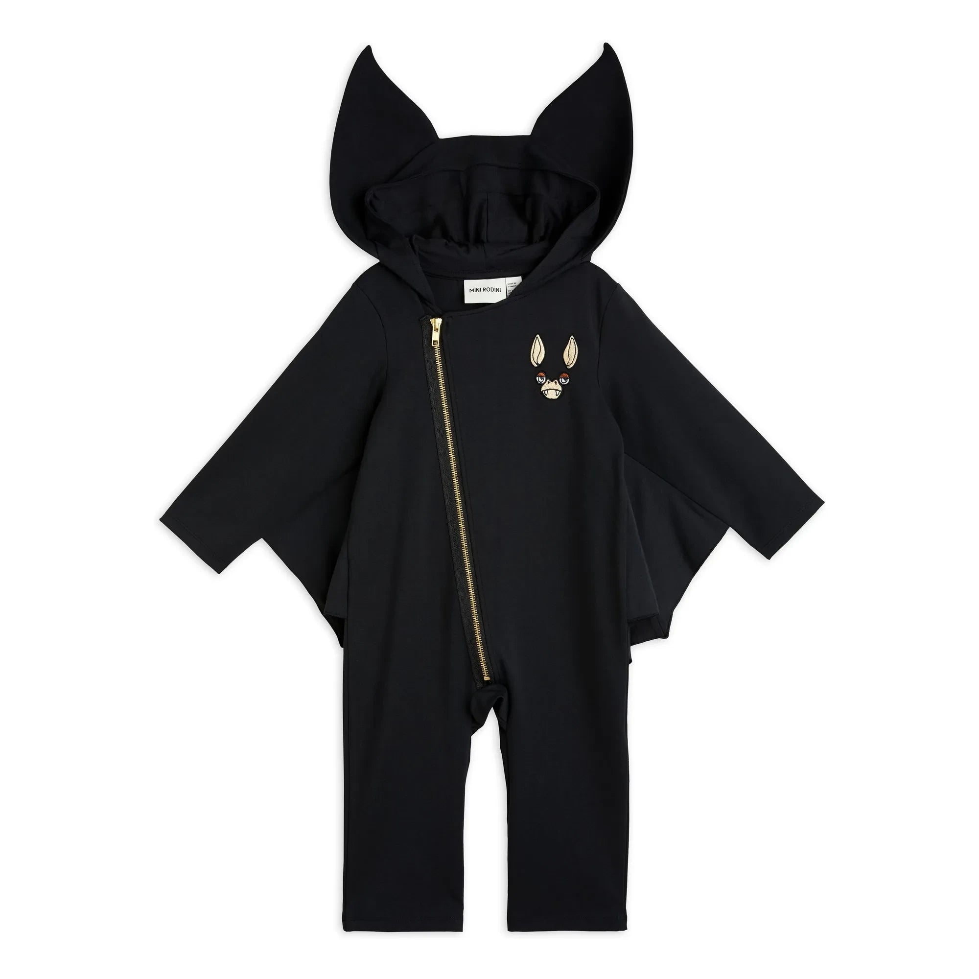 Mini Rodini - Organic Cotton Bat Suit | Black