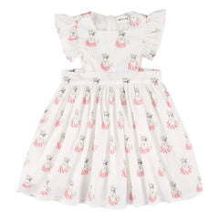 Morley - Xipil Cats Ruffled Dress | White