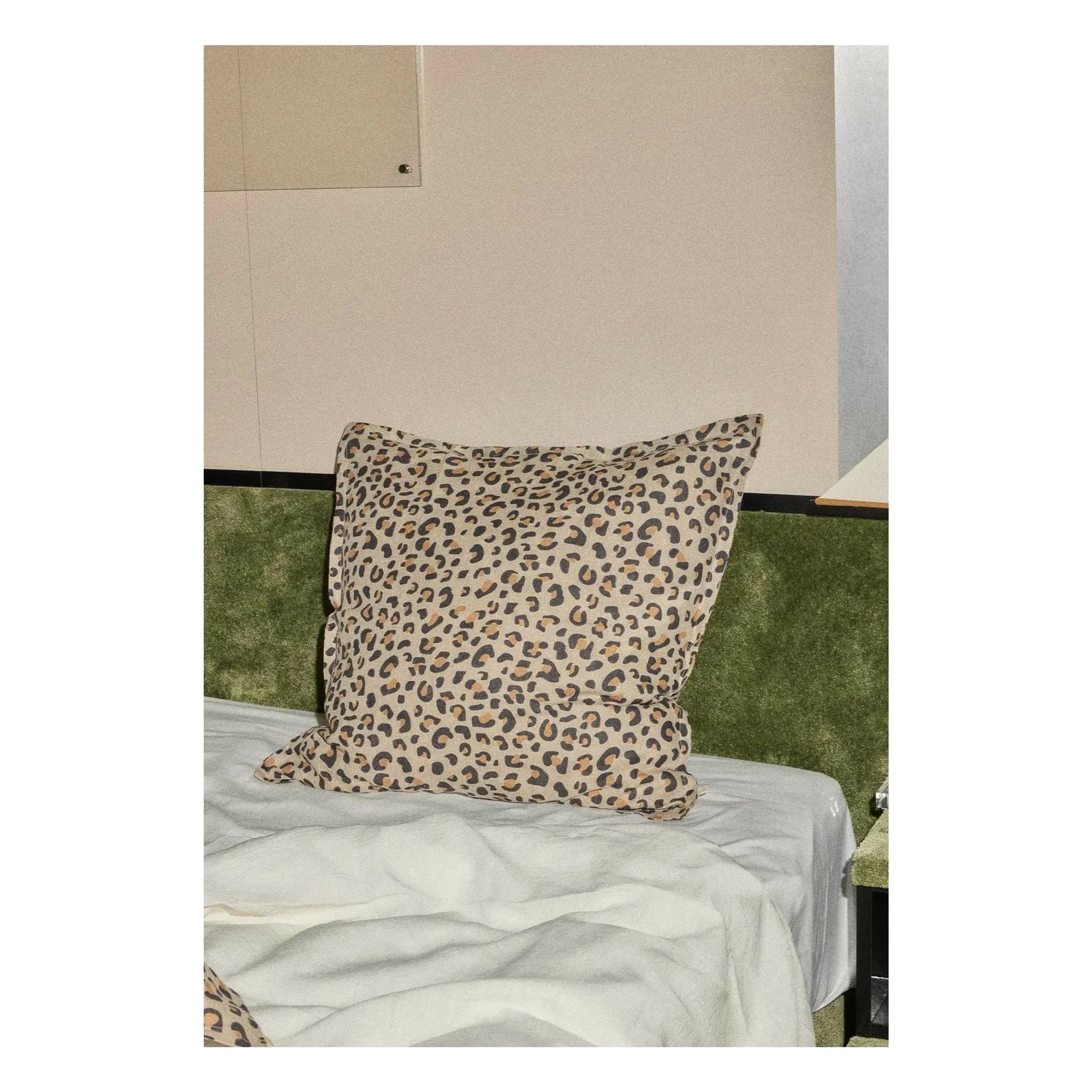 Gabrielle Paris - Washed Linen Pillow Cover | Leopard