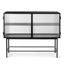 Ferm Living - Haze Striped Glass and Metal Console | Black