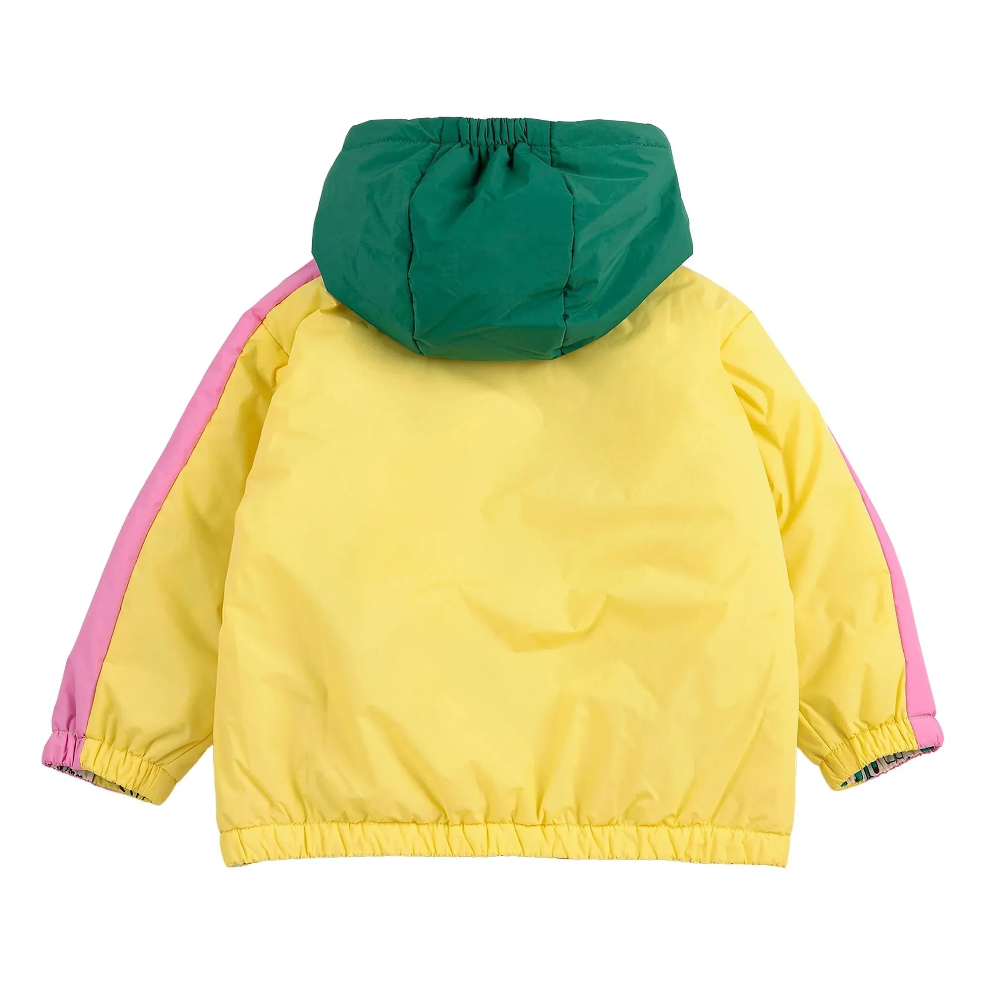 Bobo Choses - Color Block Recycled Fiber Reversible Baby Jacket | Yellow