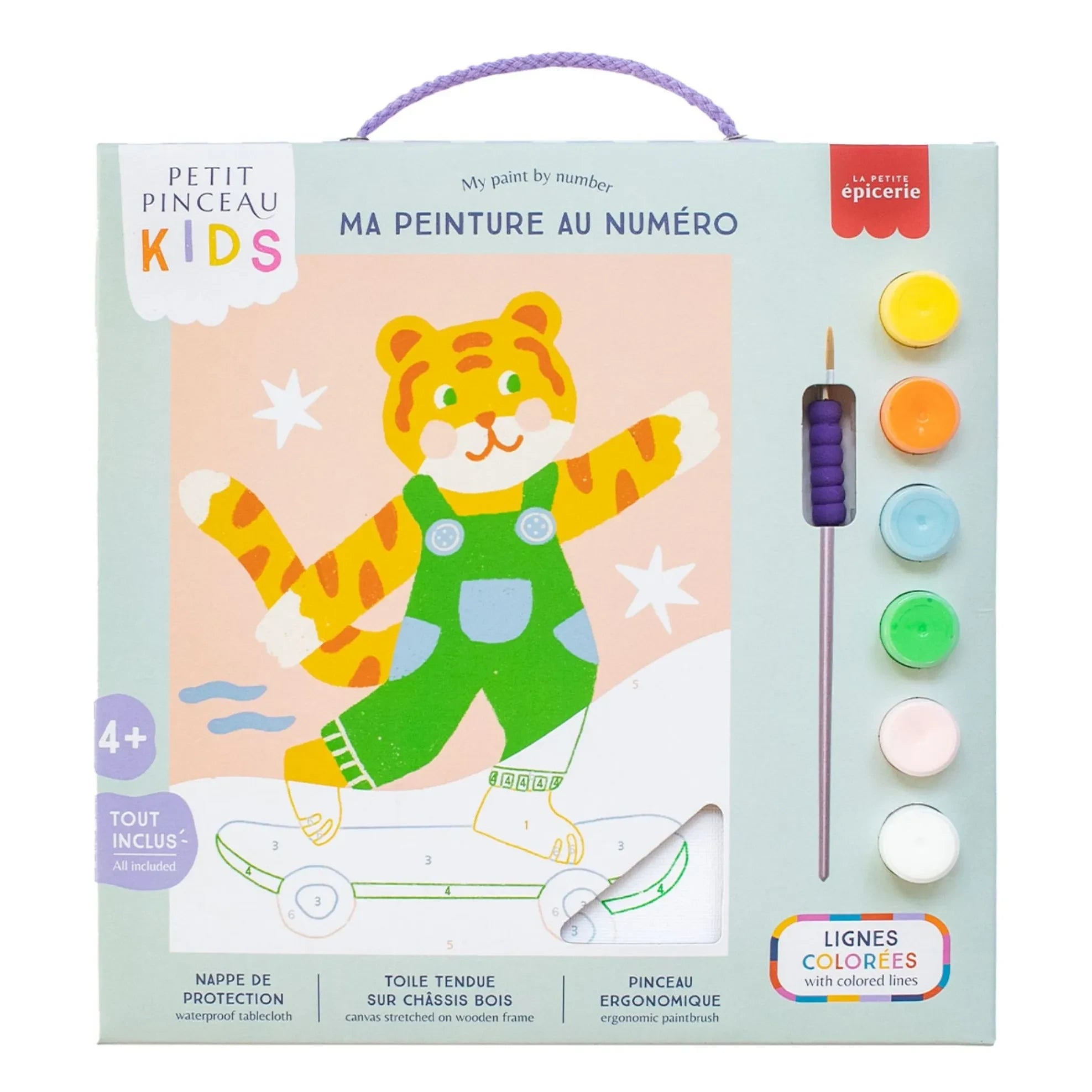 La Petite Épicerie - Numbered Coloring for Kids - Titi Skate