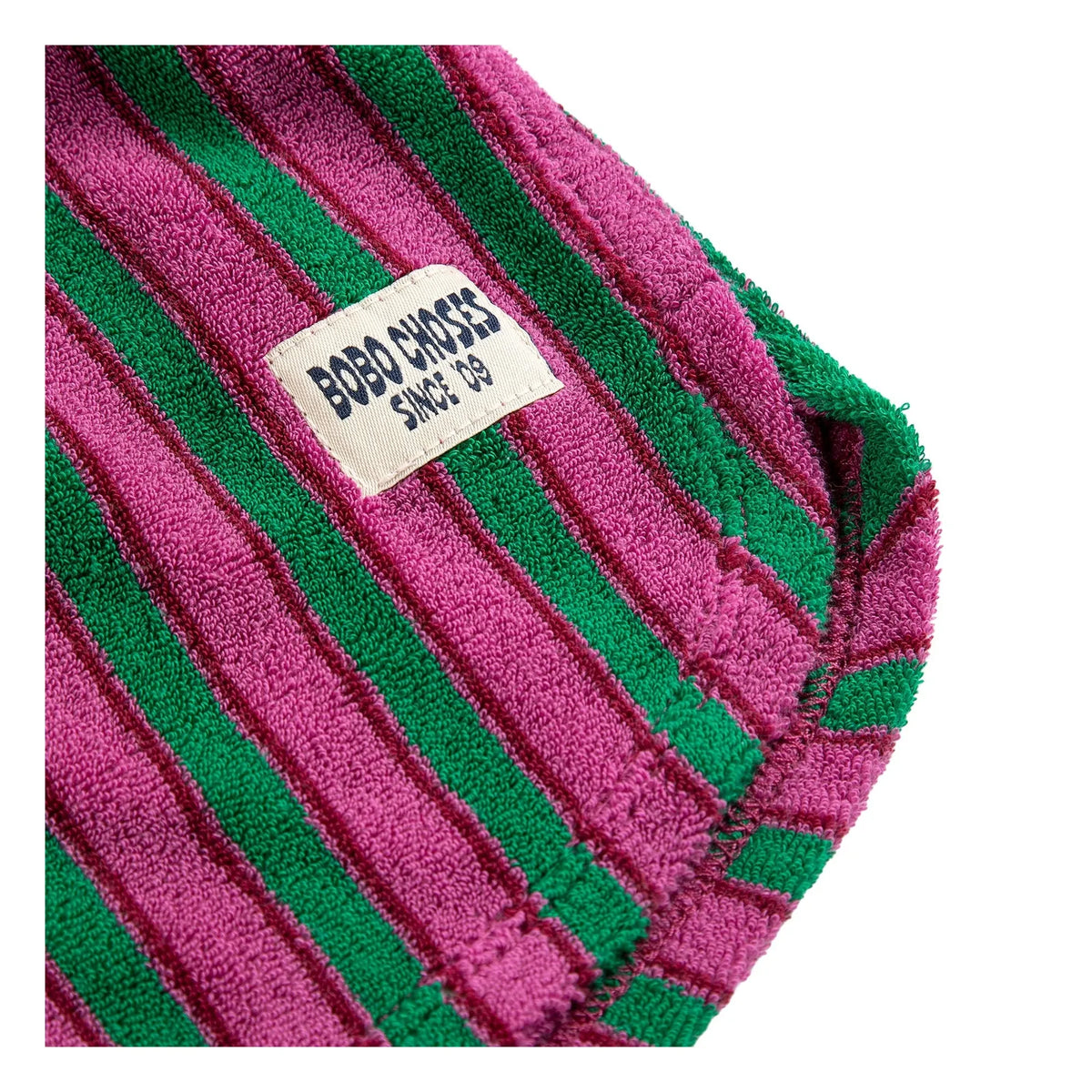 Bobo Choses - Striped Towel Shorts | Green