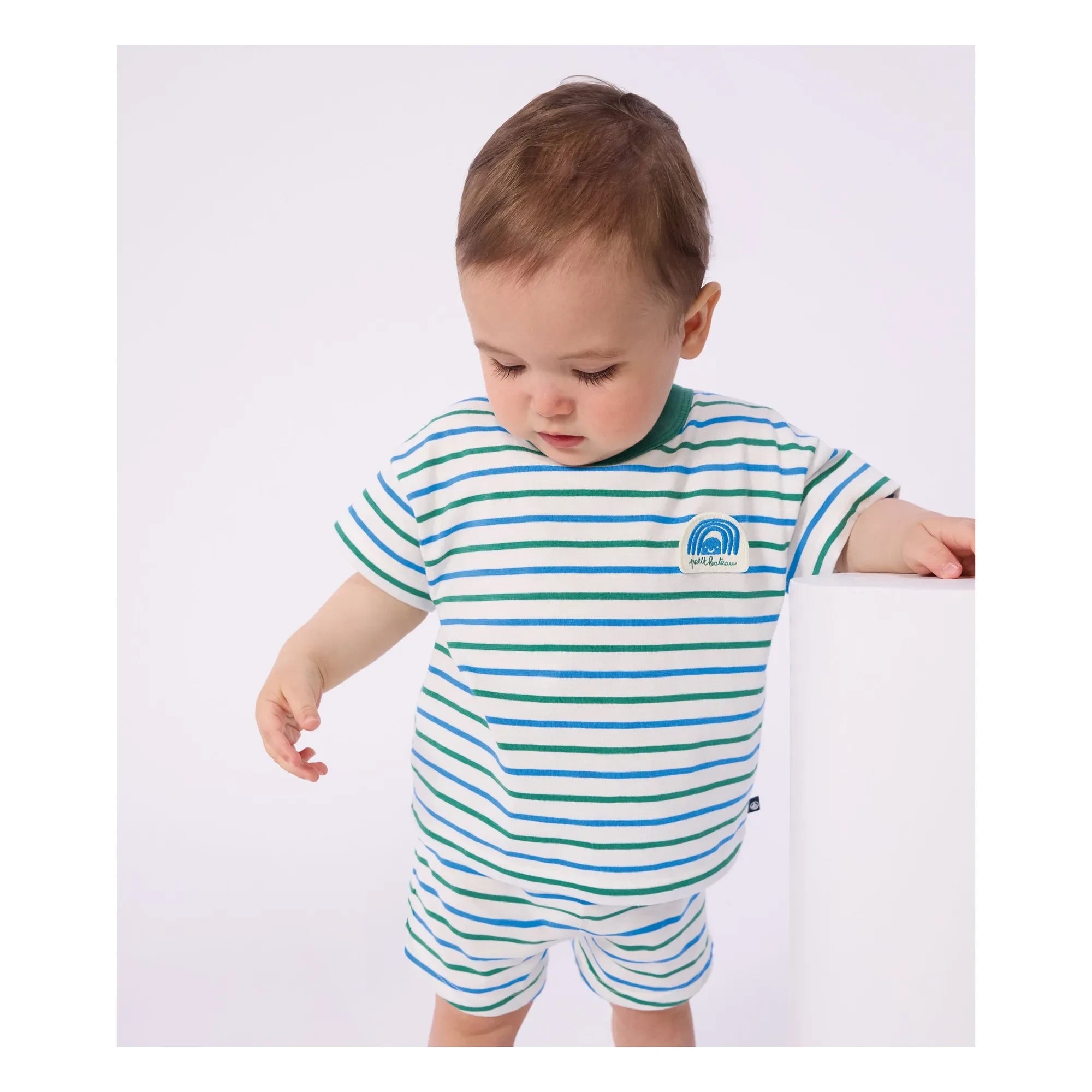 Petit Bateau - Striped T-Shirt | White