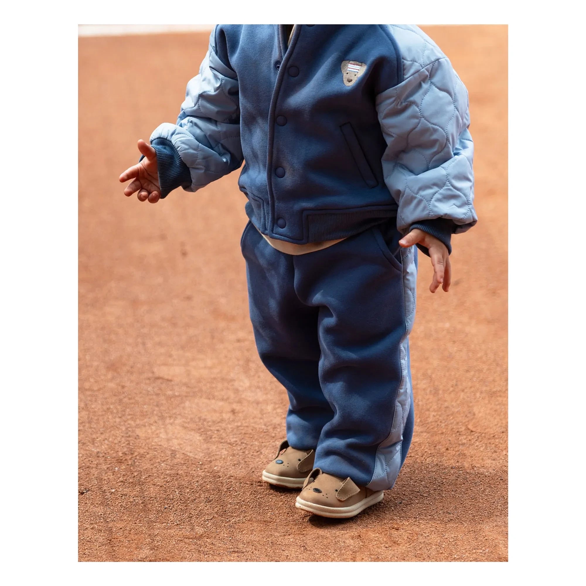Donsje - Noorien Bi-Material Jogger | Koyu Mavi
