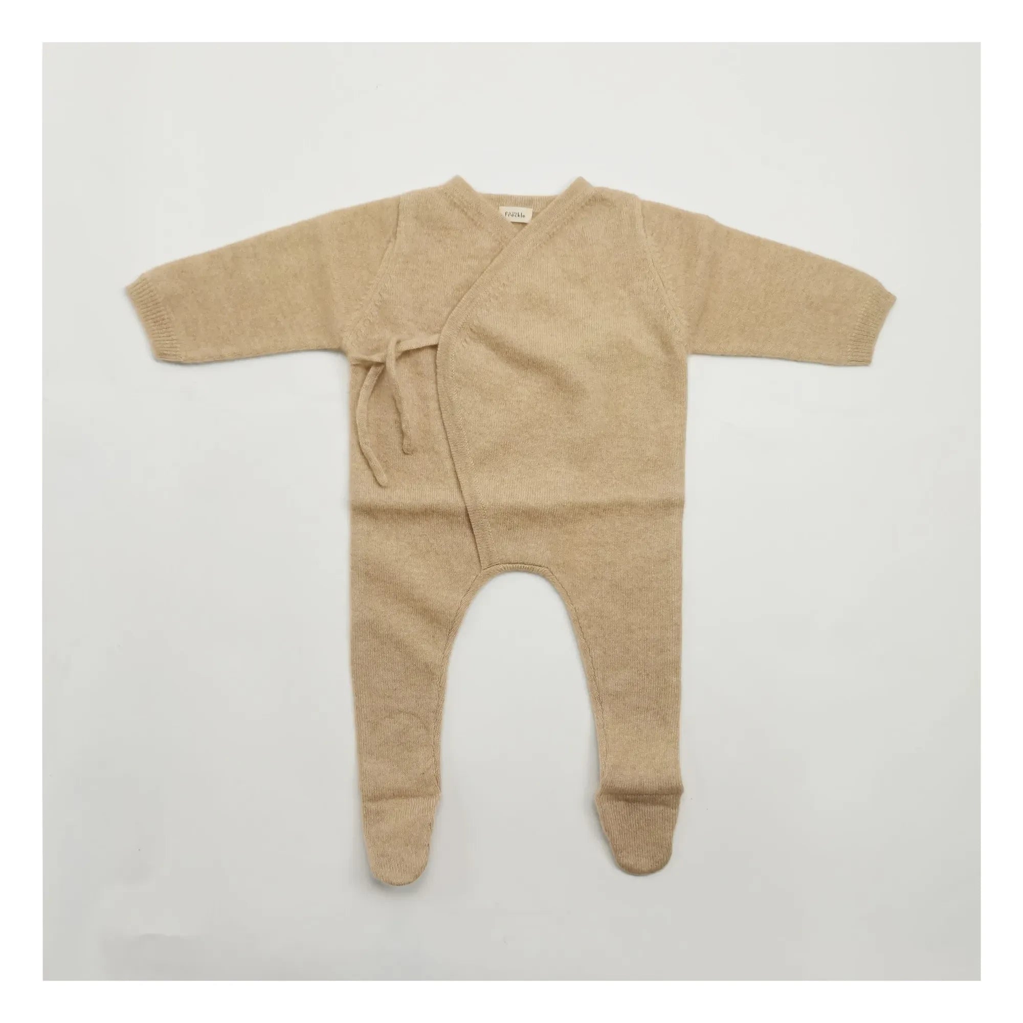 My Little Freckle - Baby Grow Organic Cashmere Romper | Caramel
