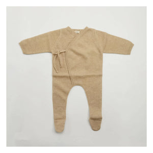 My Little Freckle - Baby Grow Organic Cashmere Romper | Caramel