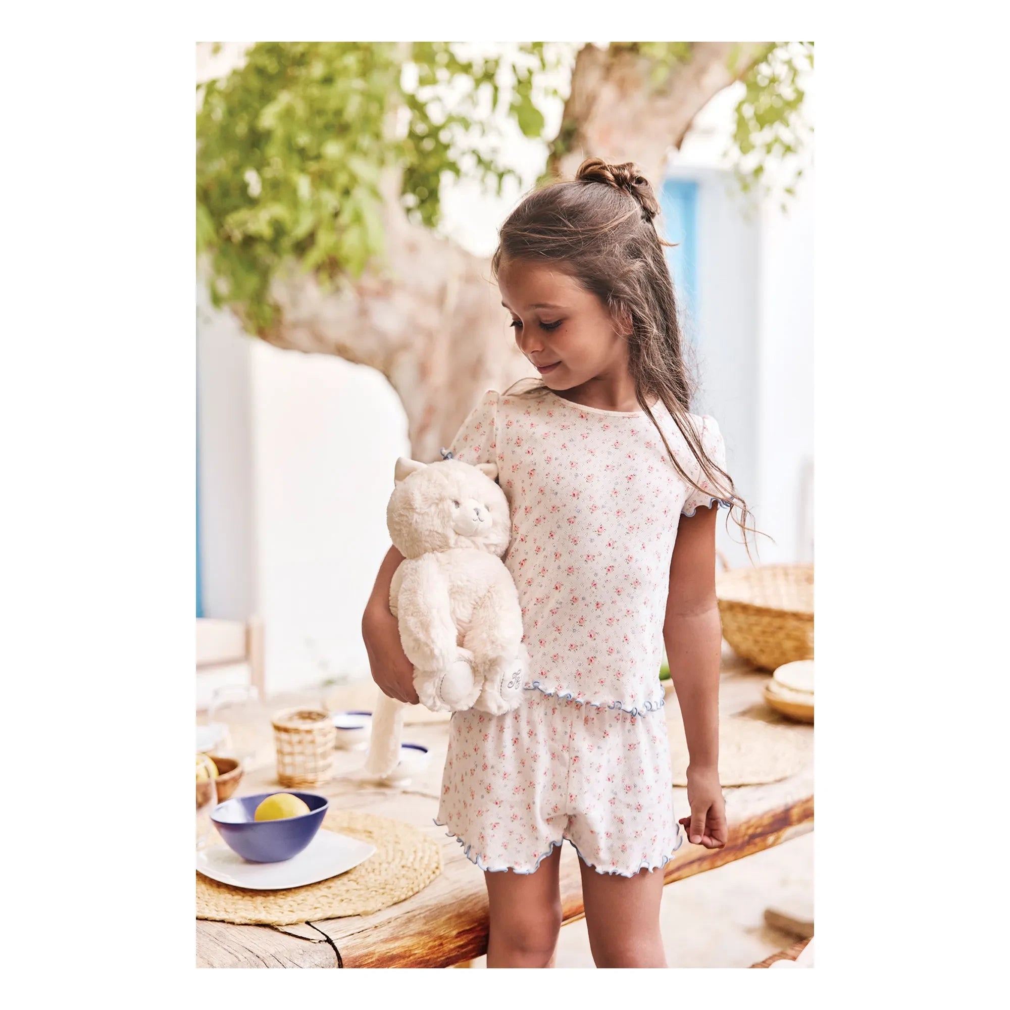 Tartine et Chocolat - Short Floral Pajama | Ivory