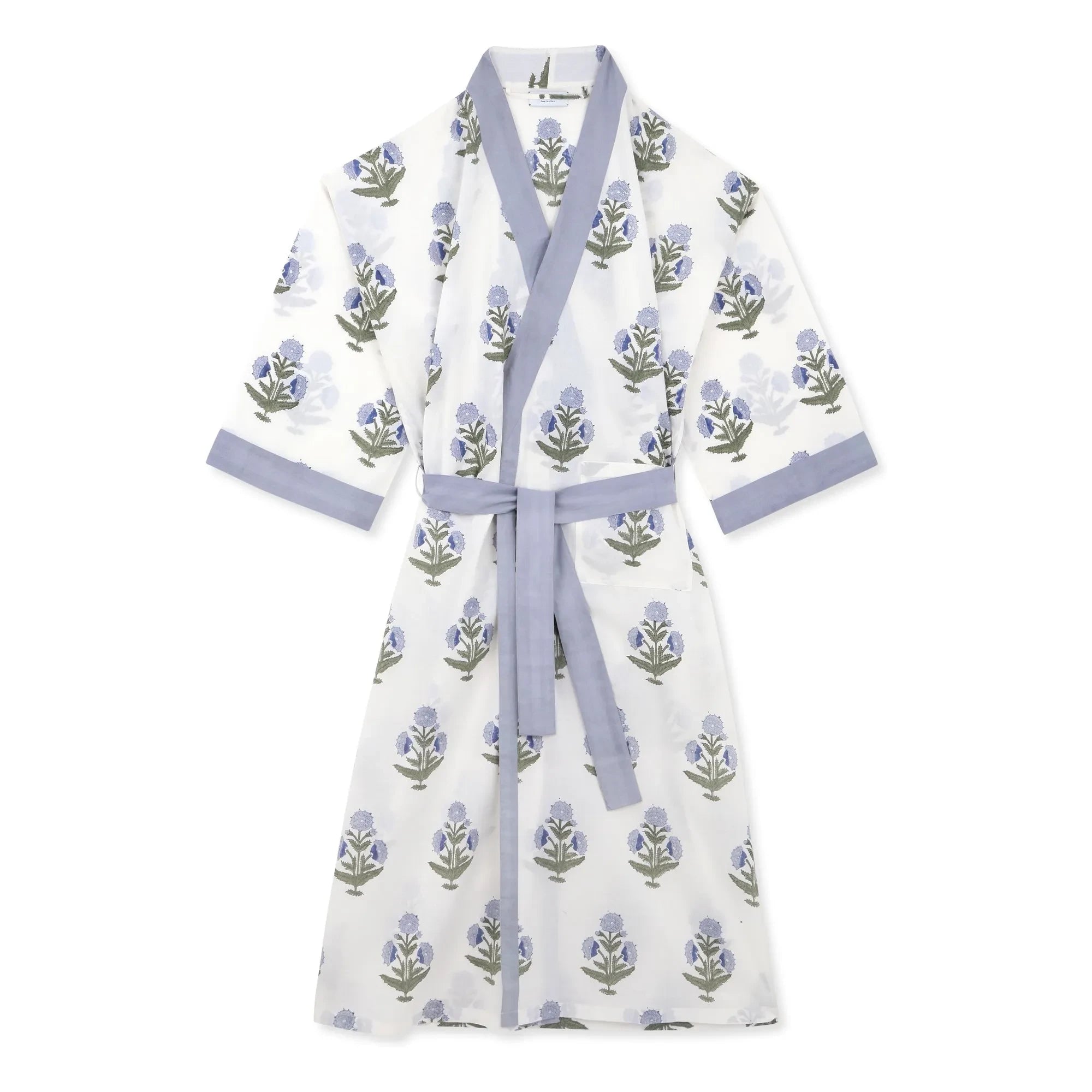 Scarlette Ateliers - Clark Poppy Desenli Kimono | Beyaz