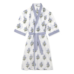 Scarlette Ateliers - Clark Poppy Desenli Kimono | Beyaz