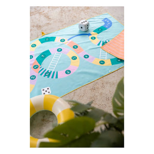 Quut - Echelle et Serpent Microfiber Beach Towel | Blue