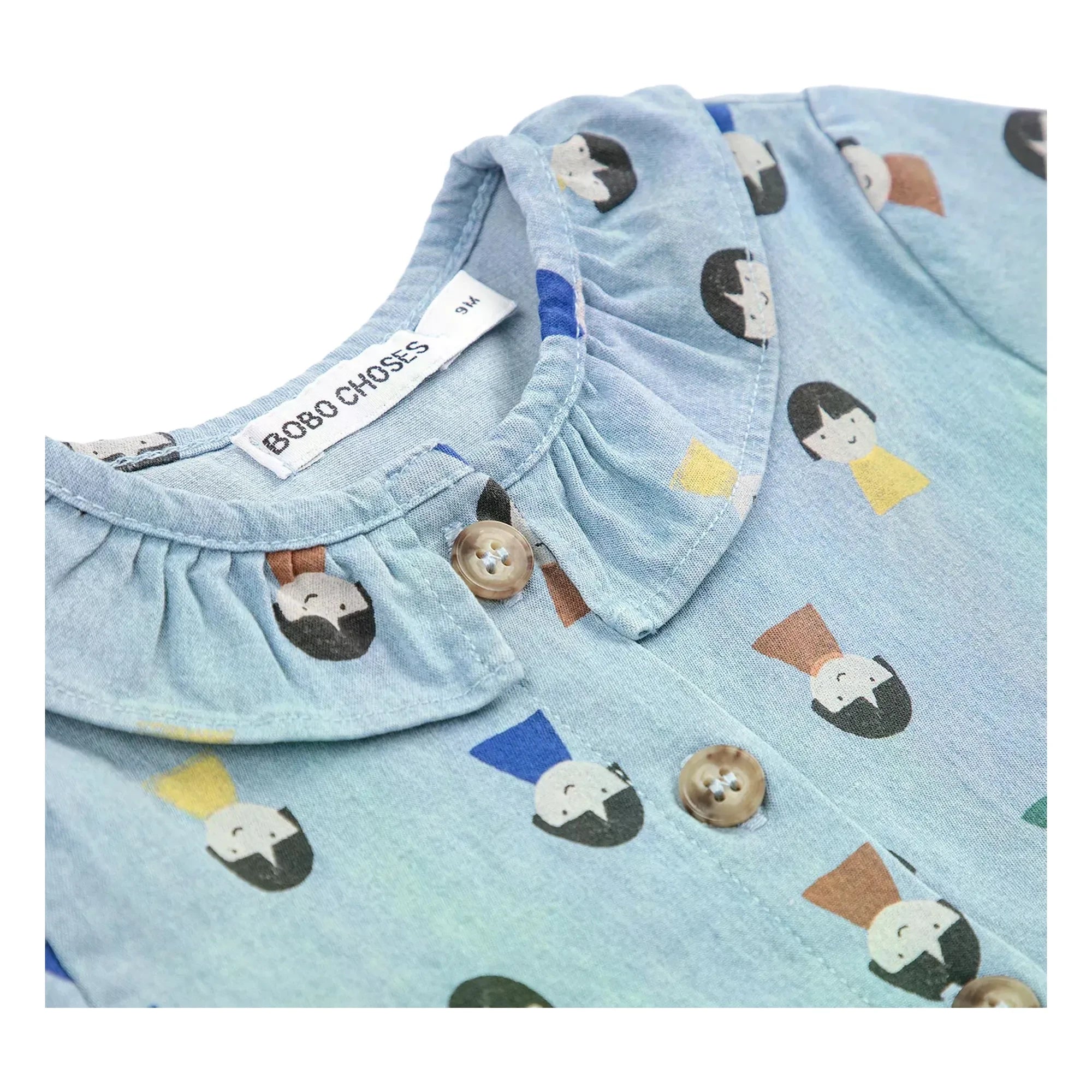 Bobo Choses - Pions Denim Dress | Light Blue