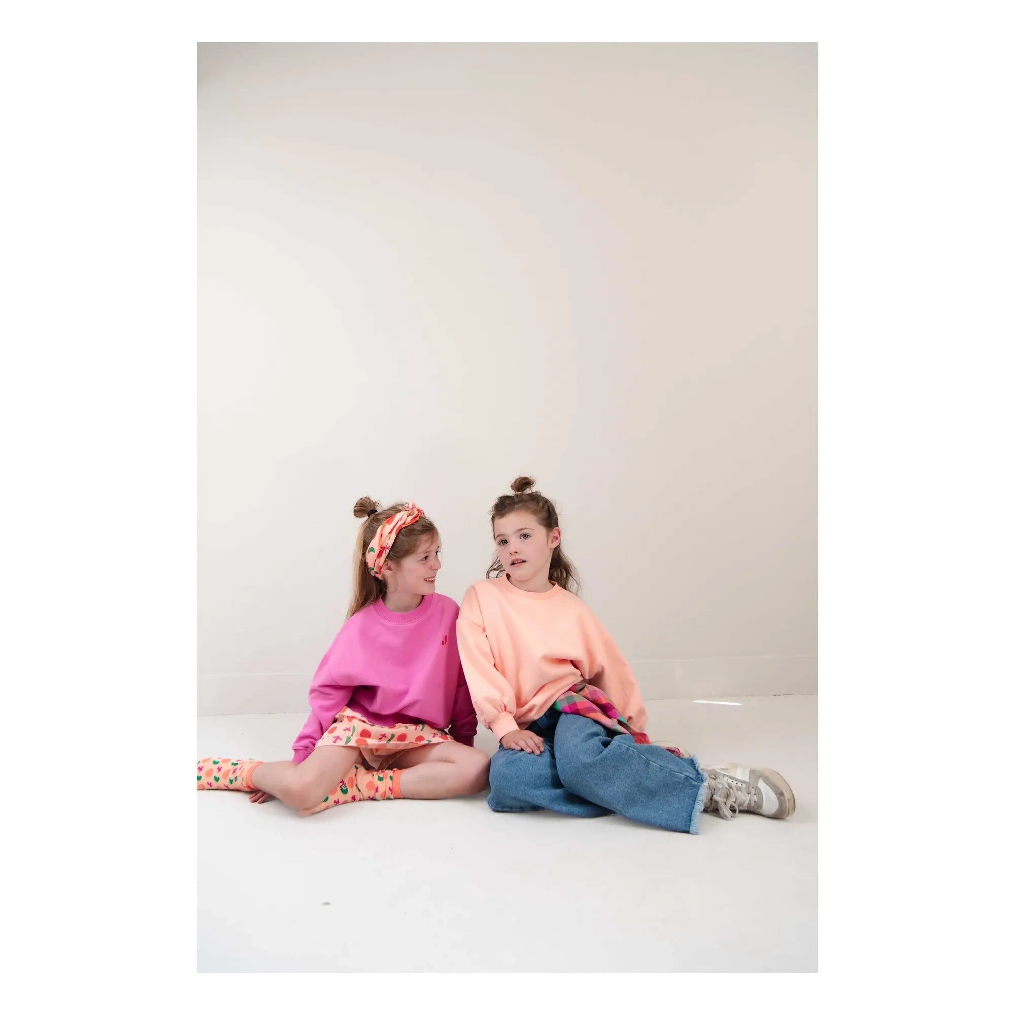 Jenest - Birds Pattern Organic Cotton Bandana | Peach
