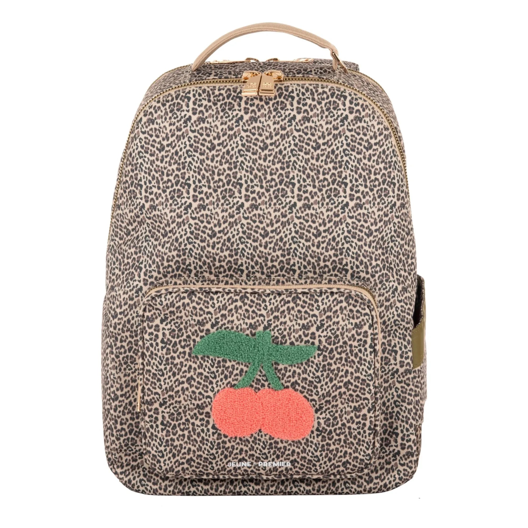 Jeune Premier - Bobbie Leopard Cherry Sırt Çantası | Bej