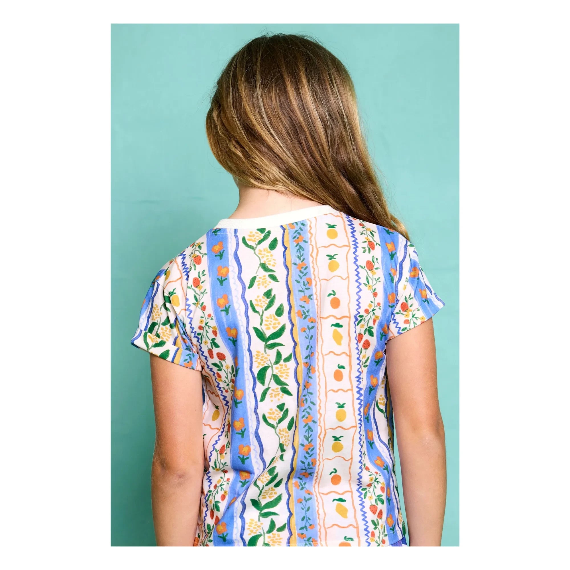 Favorite People - Floral Amalfi T-Shirt | Blue