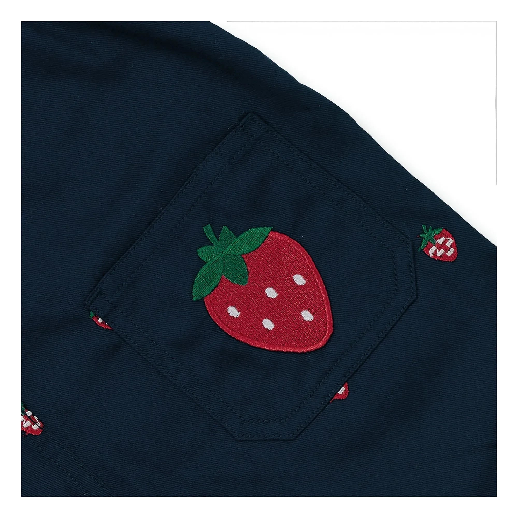 Goldie + Ace - Strawberry Short Overalls | Navy Blue