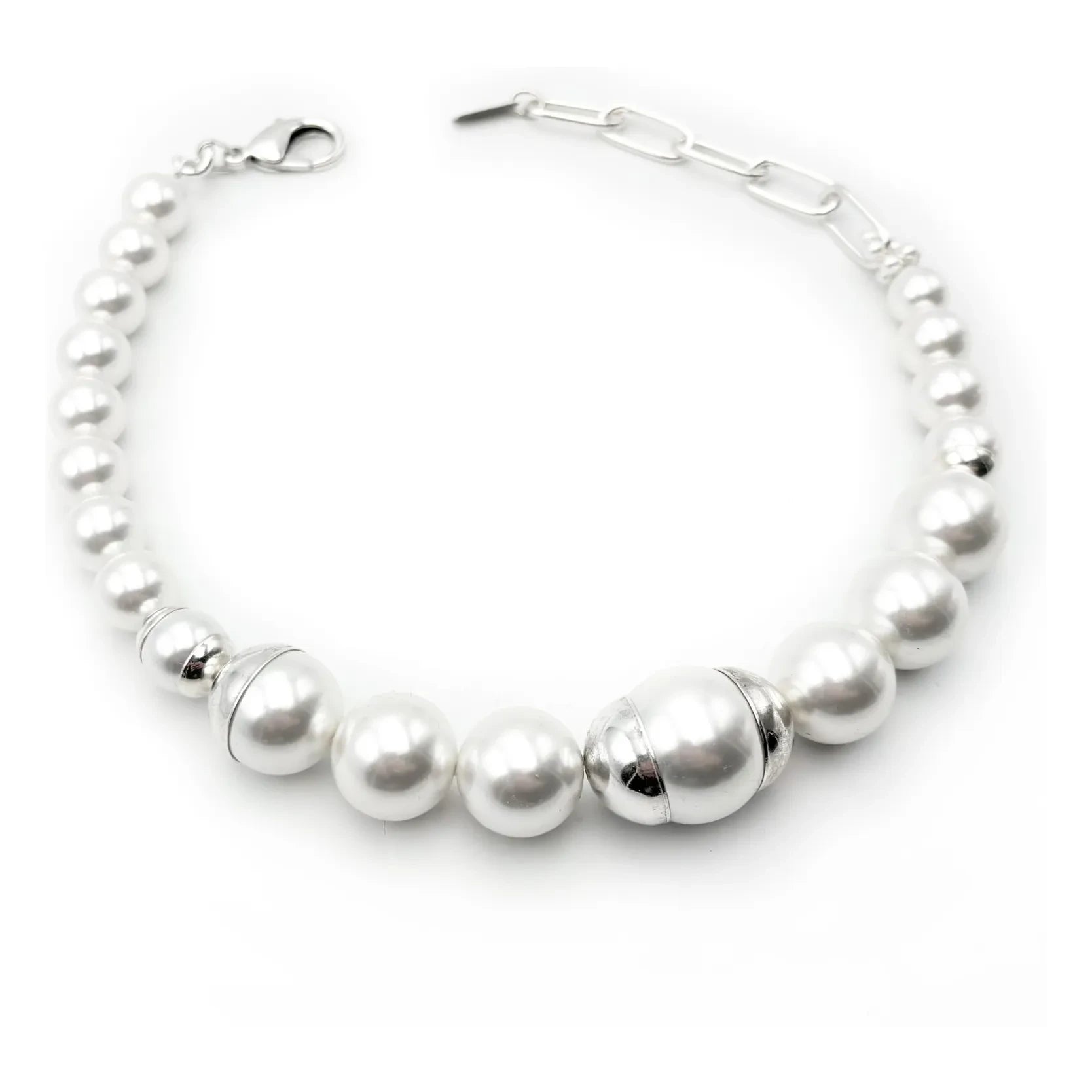 Perrine Taverniti - Montera Pearl Necklace | Silver
