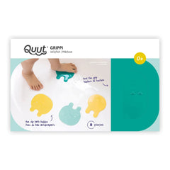 Quut - Grippi bath mats - Set of 8 | Yellow