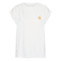 By Bar - Tobi Flame Cotton T-Shirt | White