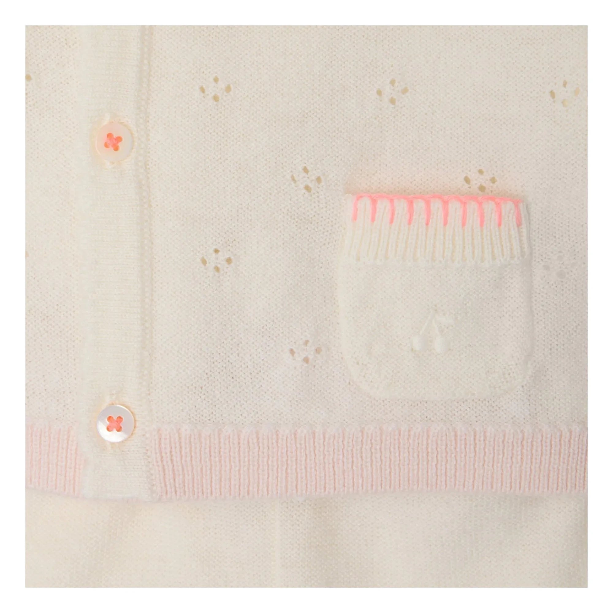 Bonpoint - Laurina Wool Knit Cardigan and Leggings Set | White