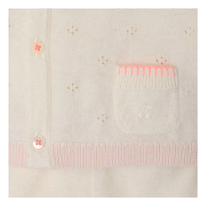 Bonpoint - Laurina Wool Knit Cardigan and Leggings Set | White