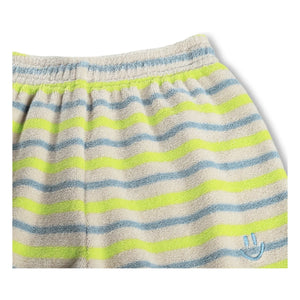 Molo - Striped Organic Cotton Shorts | Ecru