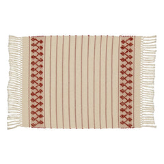 House of Capricorn - Amélia embroidered placemat | Brick red