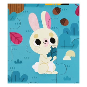 Janod - Forest Animals Sensory Puzzle, 20 Pieces