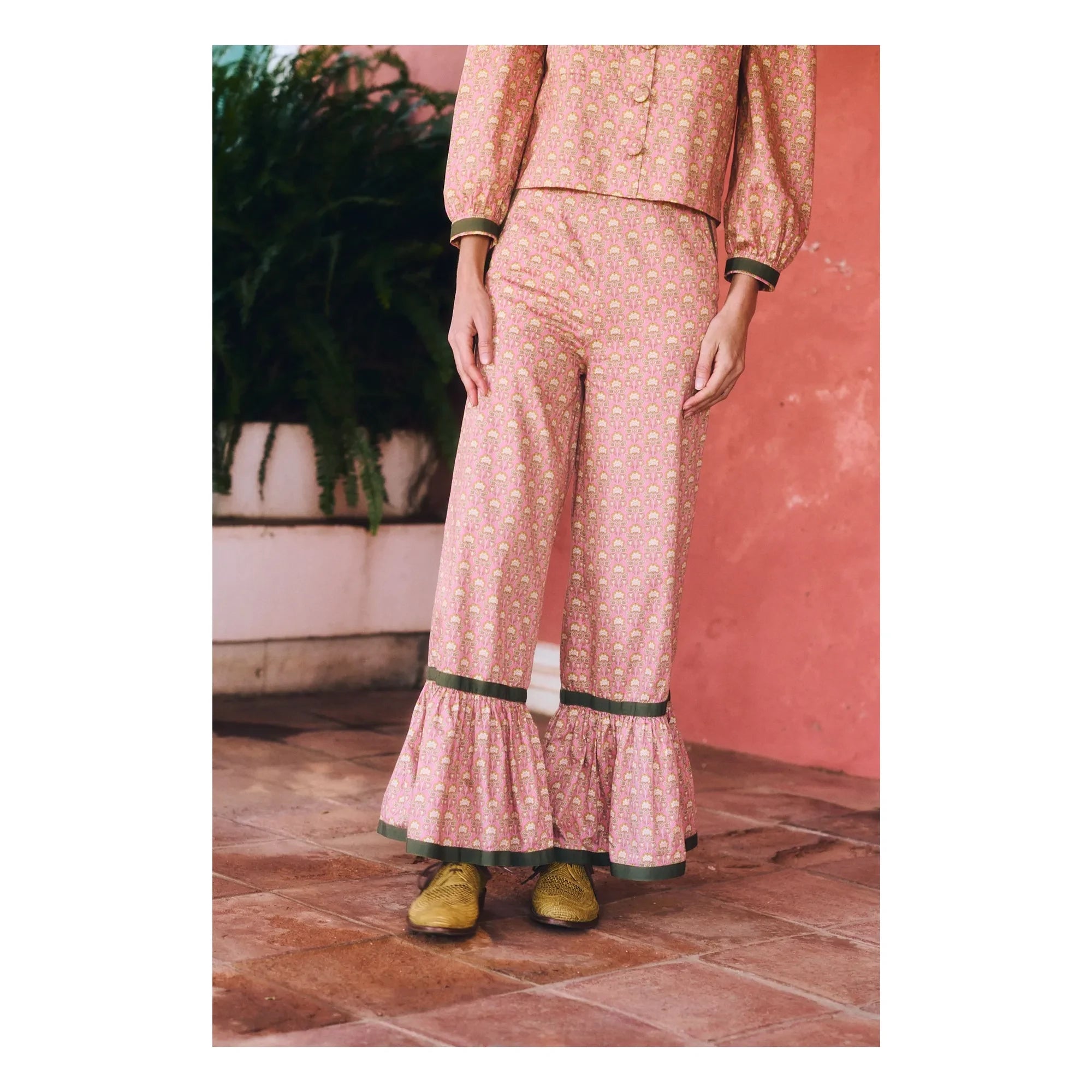 Maria de la Orden - Paolo Cotton Pants | Peach