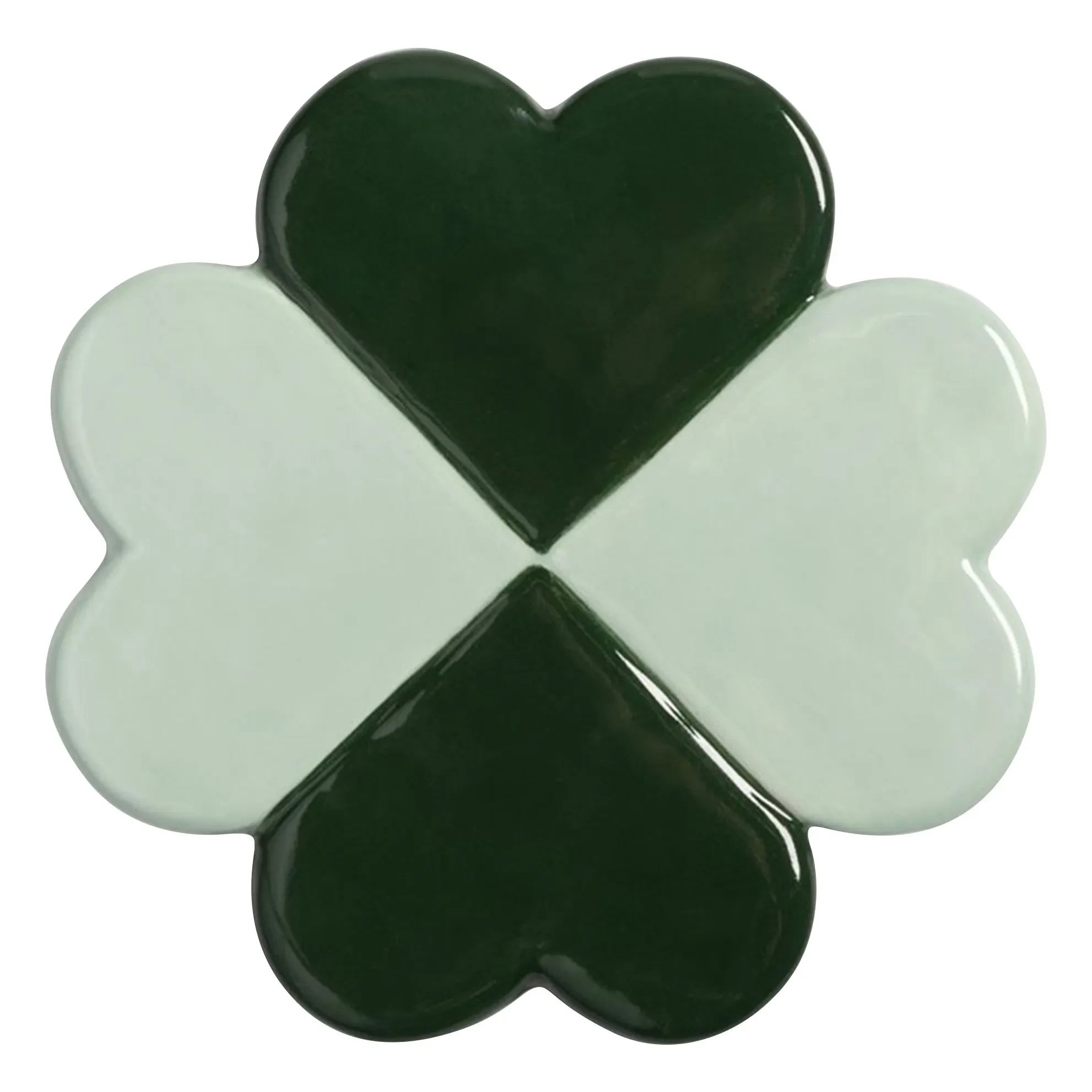 &Klevering - Lucky Clover Coasters - Set of 4 | Green