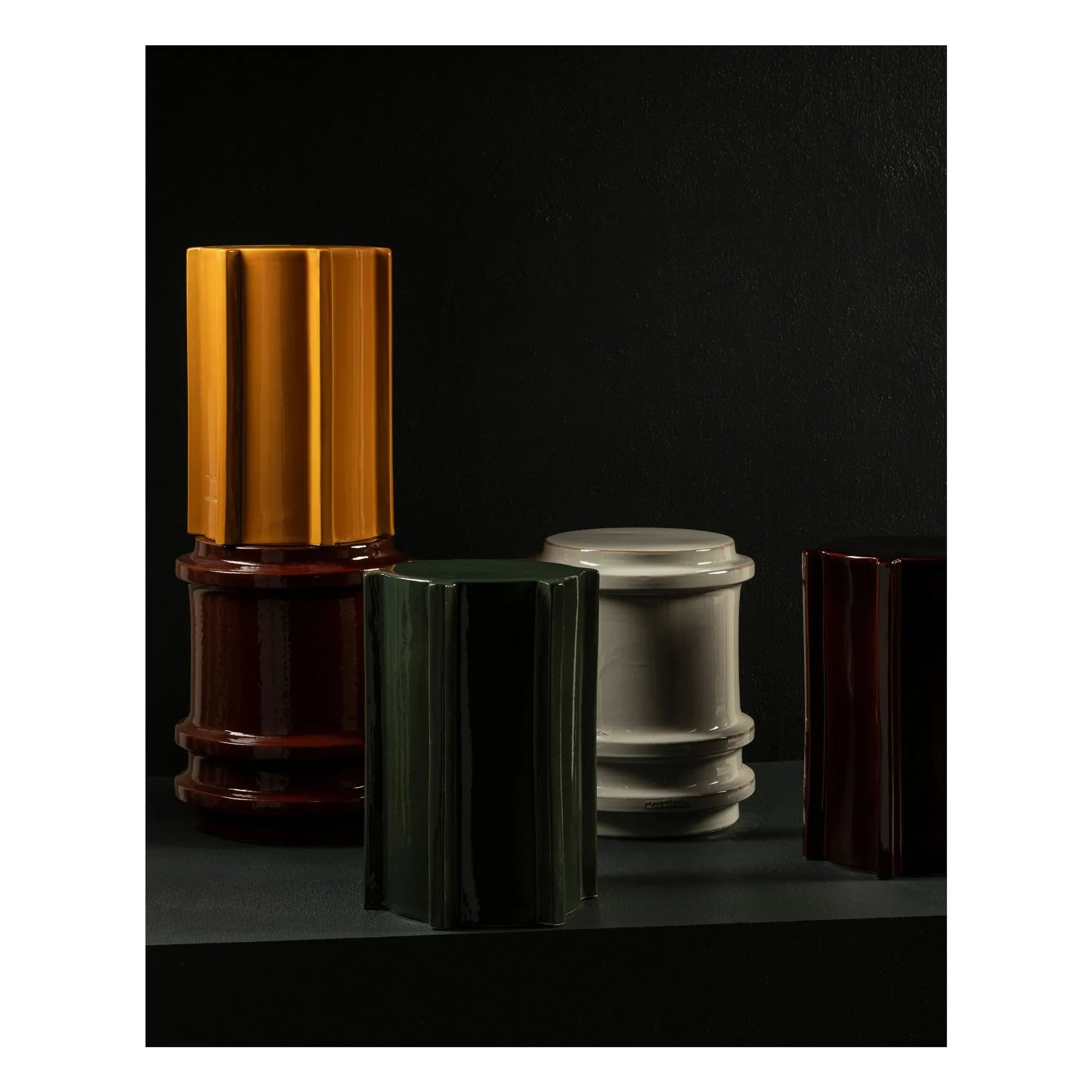 Serax - Pawn stoneware yan sehpa, Marie Michielssen | Kırmızı