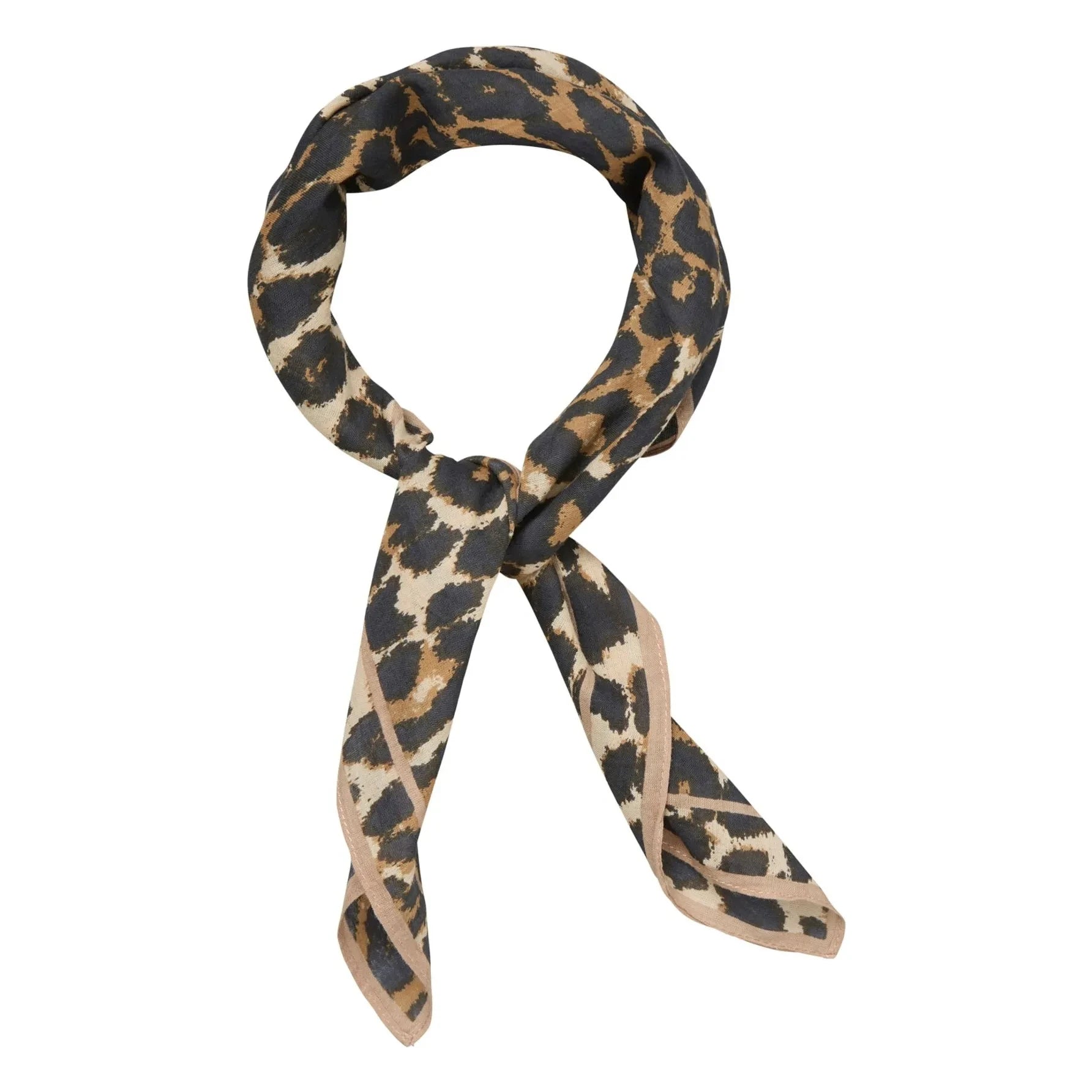 Becksöndergaard - Leopa Edgia Cotton Scarf | Black