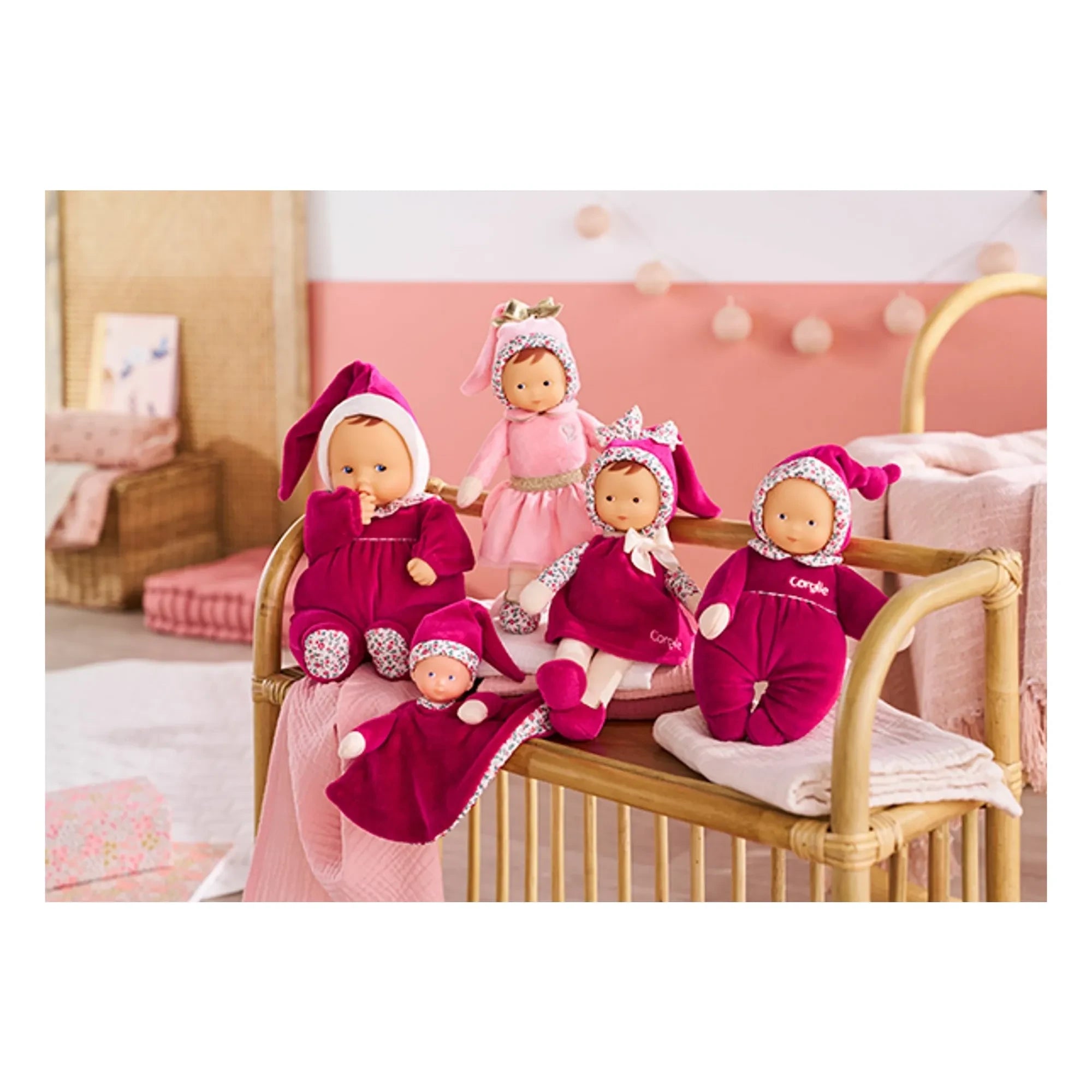 Corolle - My Cute Toy - Babipouce Rose Grenadine | Fuchsia